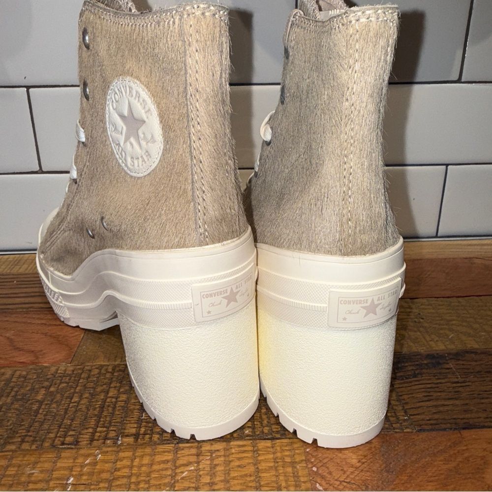 New Men's Converse Chuck 70 De Luxe Heel Platform Sneakers Real Fur A12813C - Picture 3 of 8